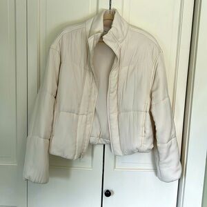 Vince off white puffer jacket size large.
